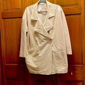 Tan doubled breast jacket by prologue